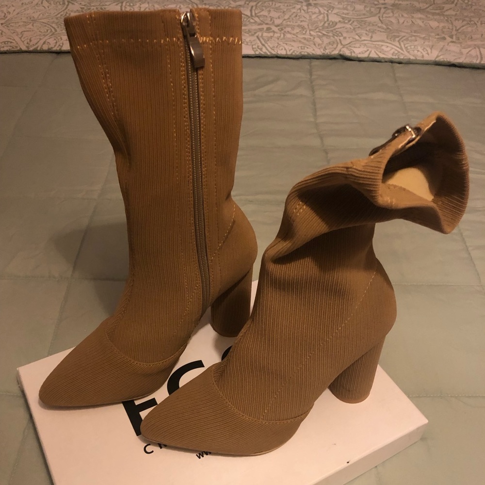 Knit-style Sock Boots